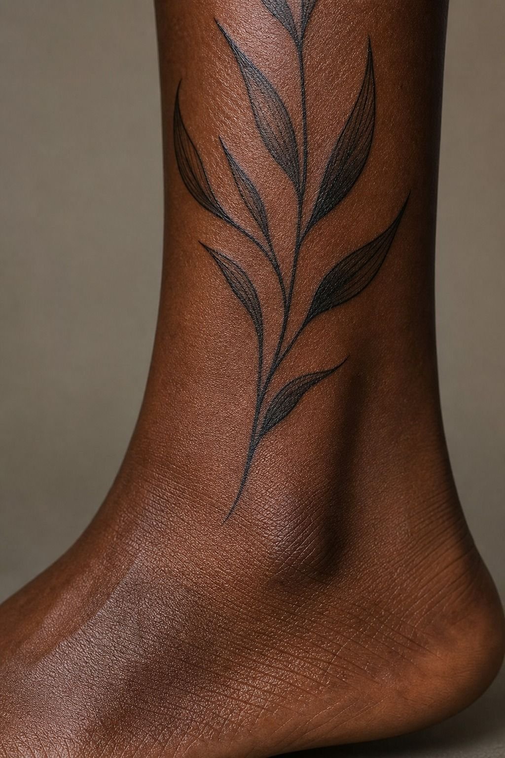 Refined Ankle Tattoos With Minimal Lettering