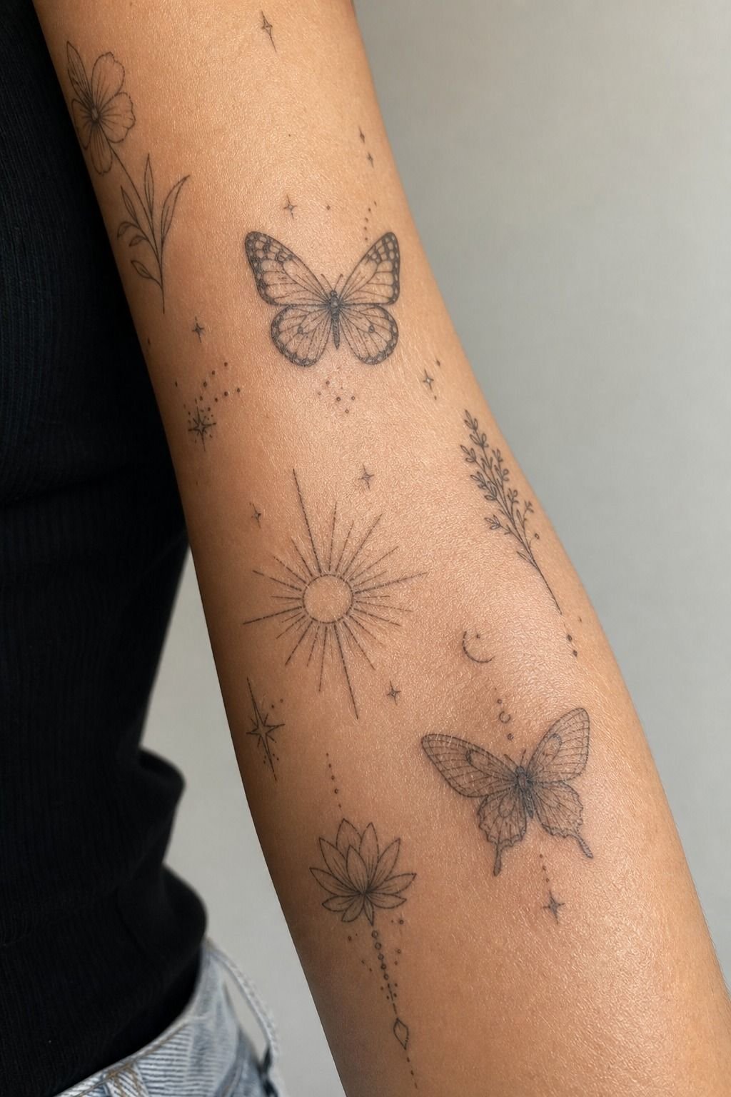 I Mapped Tiny Tattoos Around My Forearm