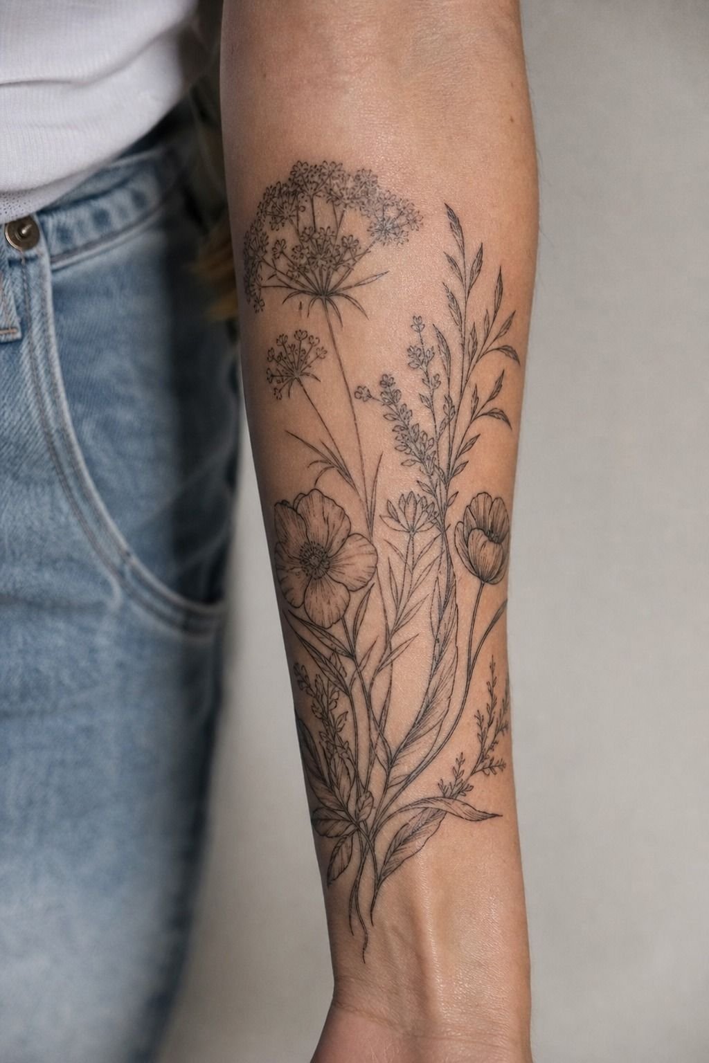 I Mapped Blooms Across My Arm