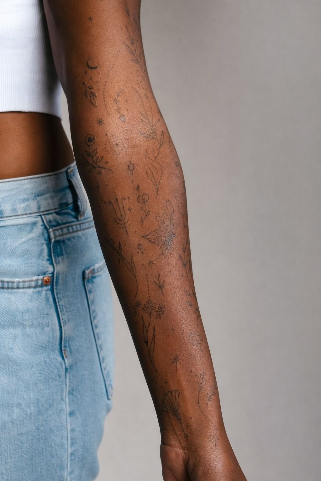 I Used Tiny Tattoos To Fill Awkward Gaps