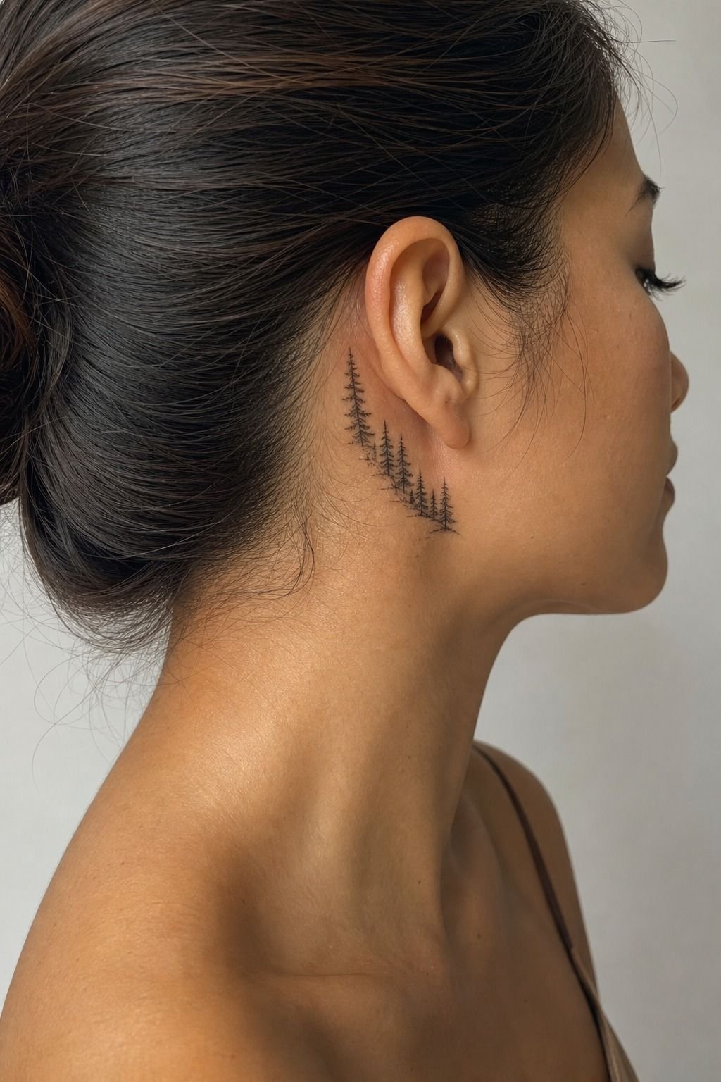 Tiny Evergreen Forest Behind the Ear