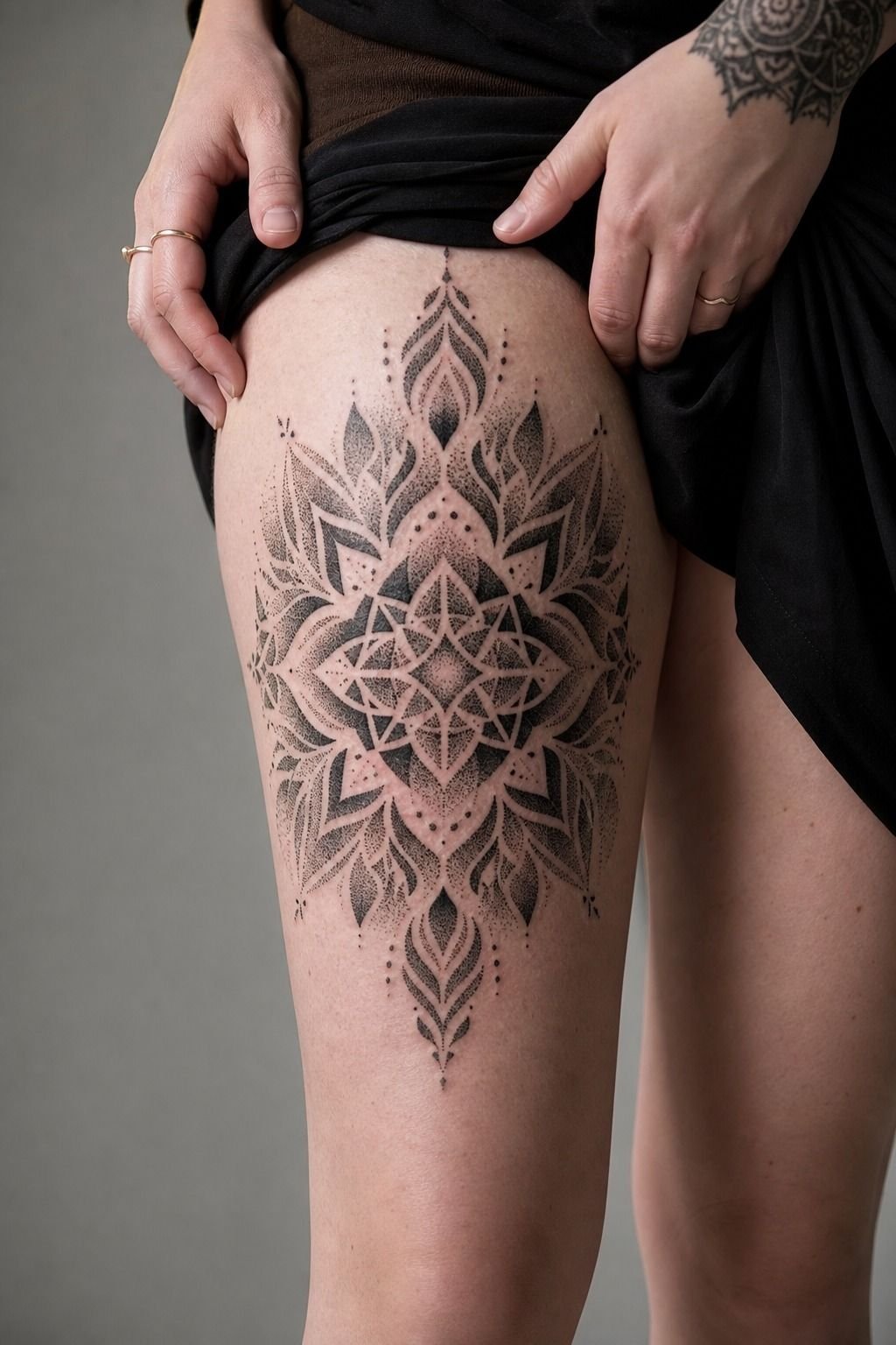 Start With a Bold Dotwork Pattern Tattoo Concept