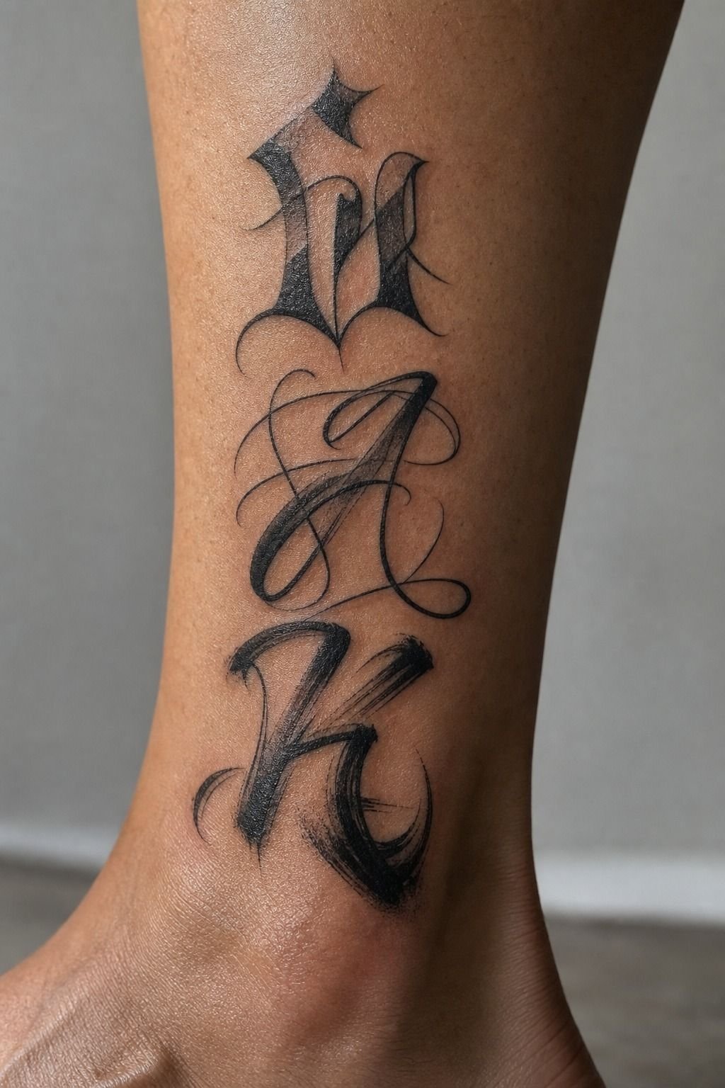 I Tested My Word In Three Lettering Styles