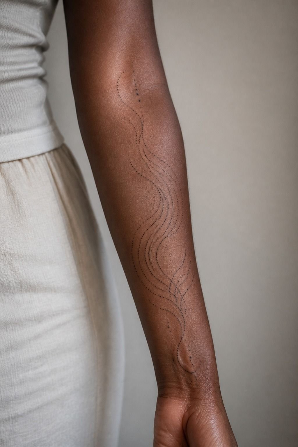 Place Dotwork Patterns Along Natural Body Curves