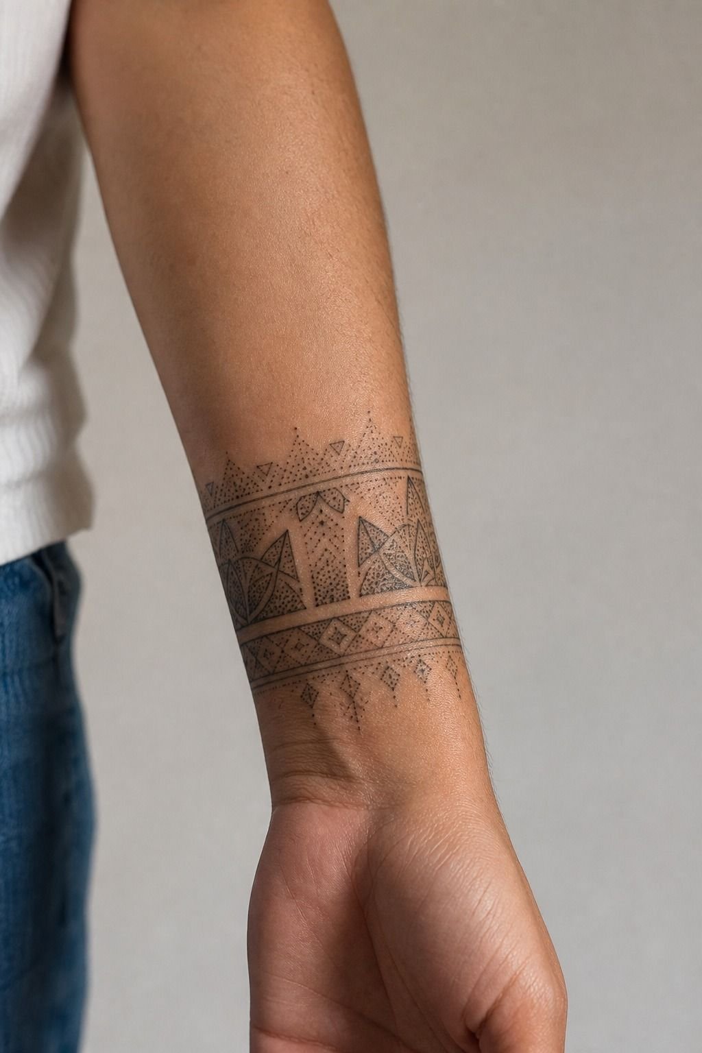 Use Geometric Tattoo Filler Patterns Strategically