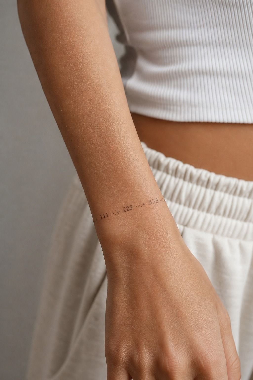 Follow the Wrist Flow With a Tiny Angel Number