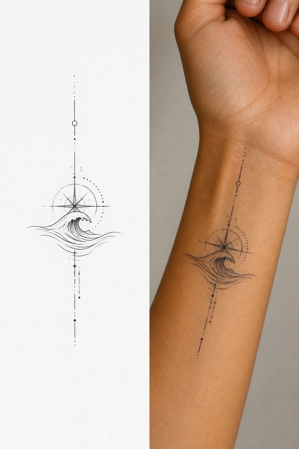 Make Ocean Coordinates Wrist Tattoo Numbers Legible