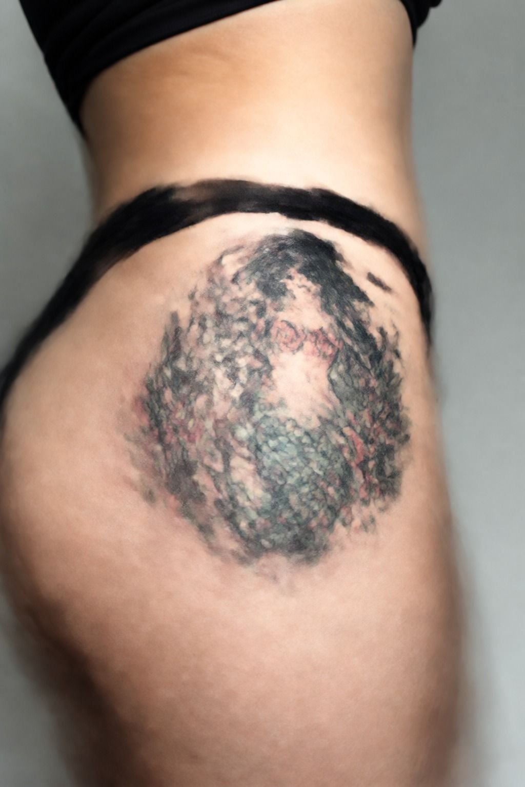Feminine Traditional Mermaid Hip Tattoo