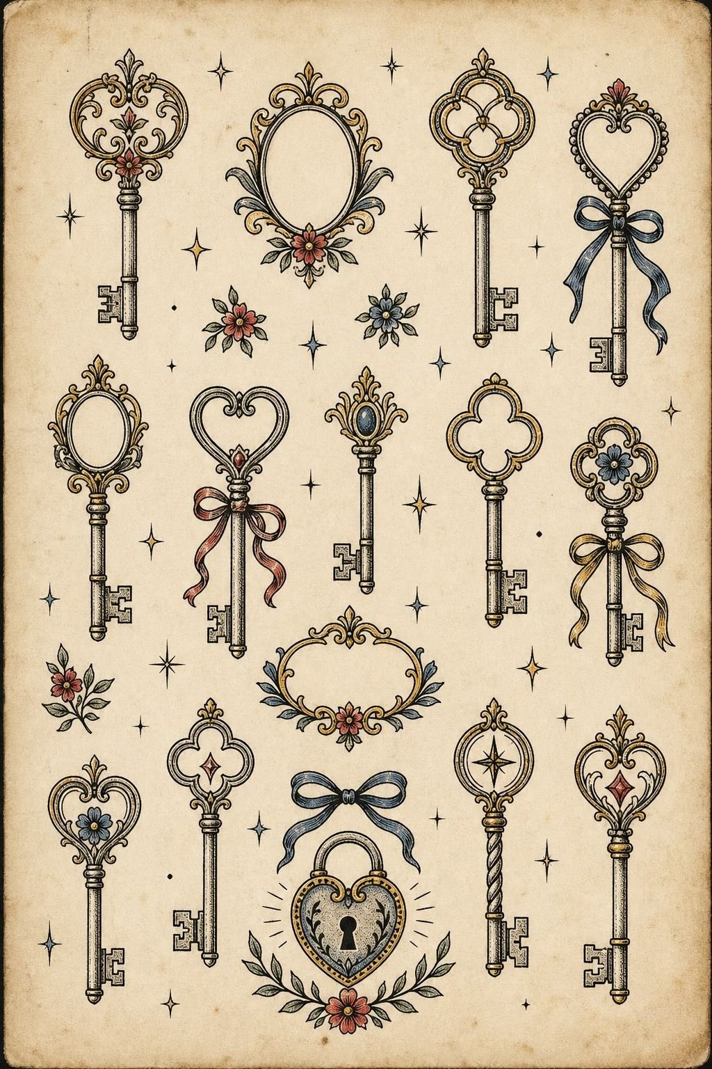 Pick a Cute Fine Line Key With an Initial
