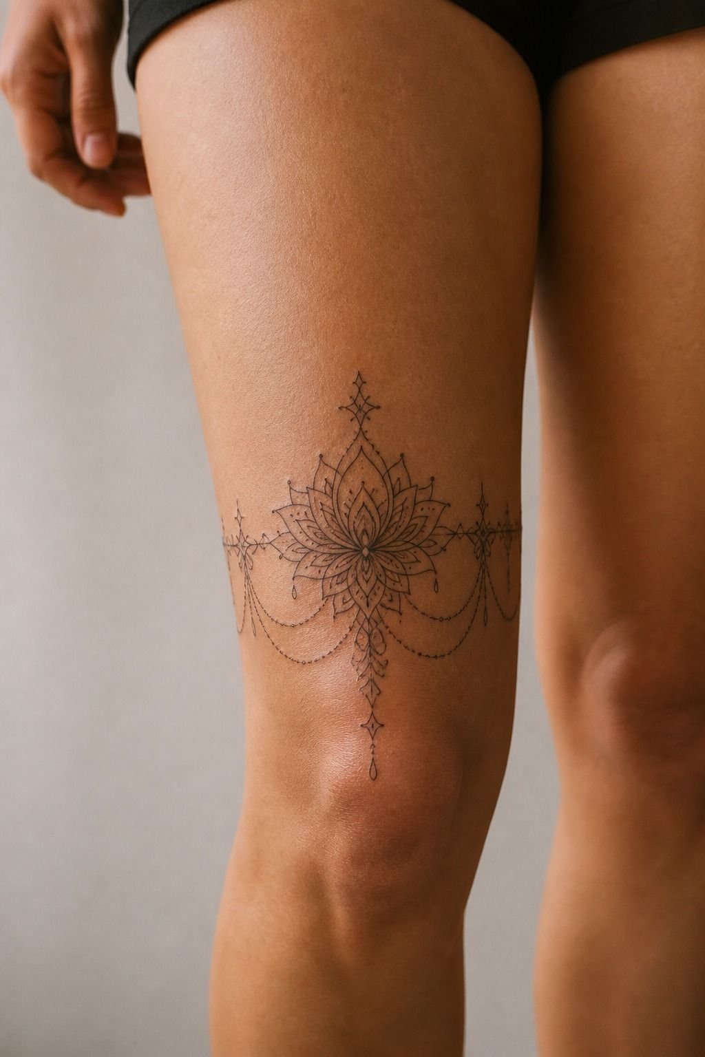 Place the Focal Image Above Your Knee