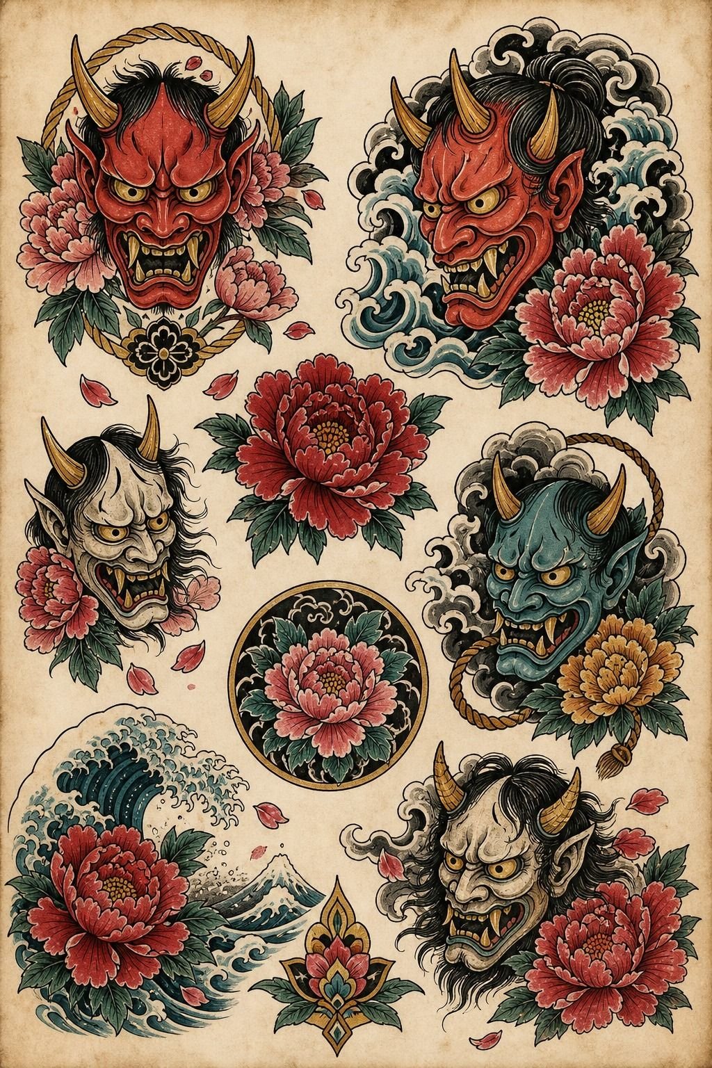 I Matched Peonies With a Fierce Oni