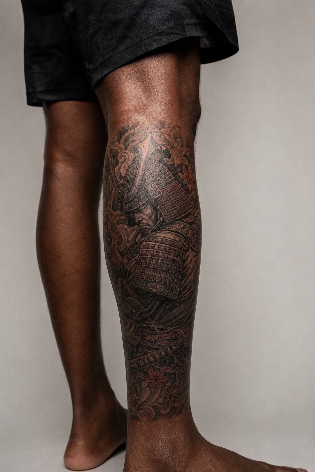 I Planned a Samurai Tattoo Around My Calf