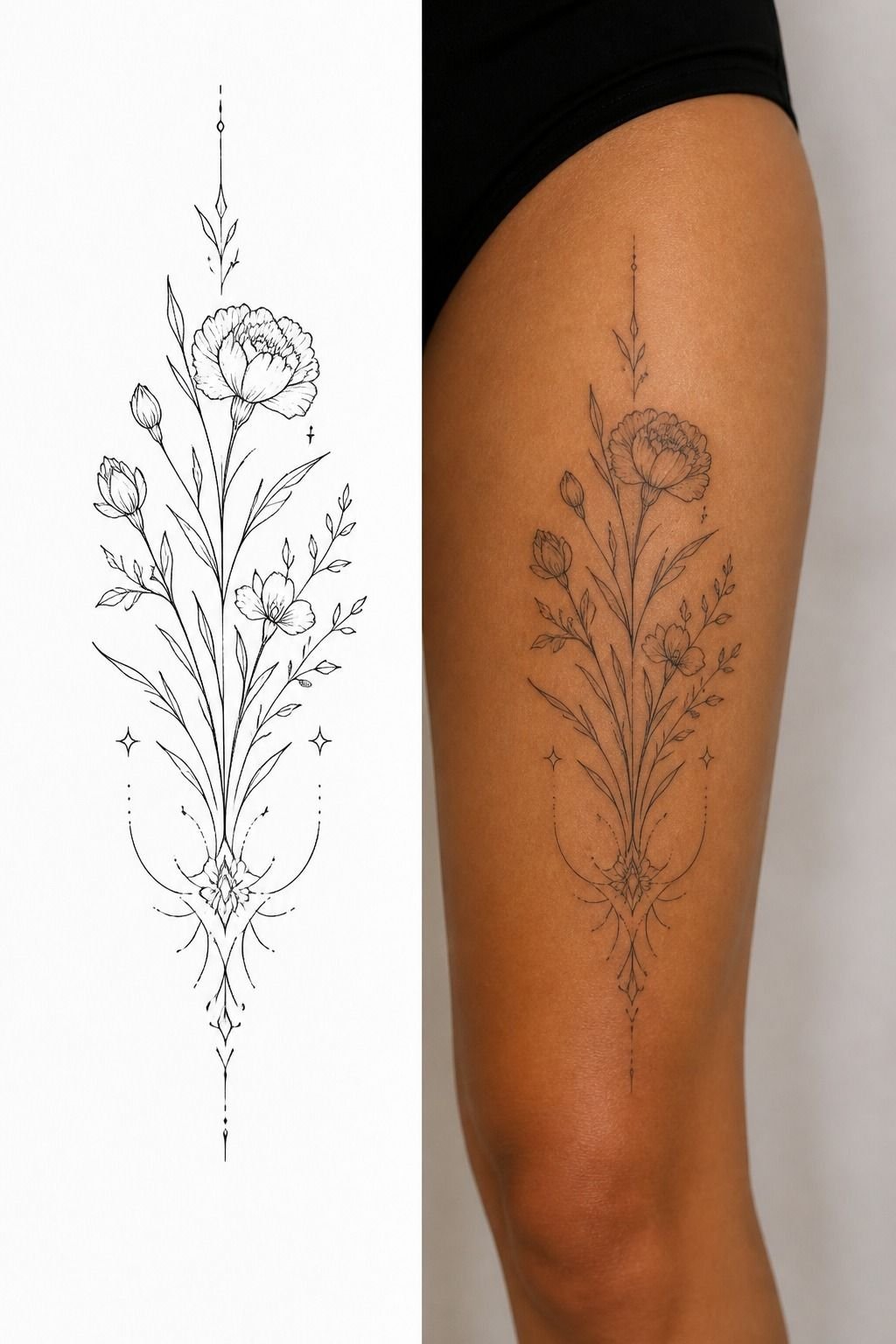 Match Tattoo Scale to Your Leg Anatomy