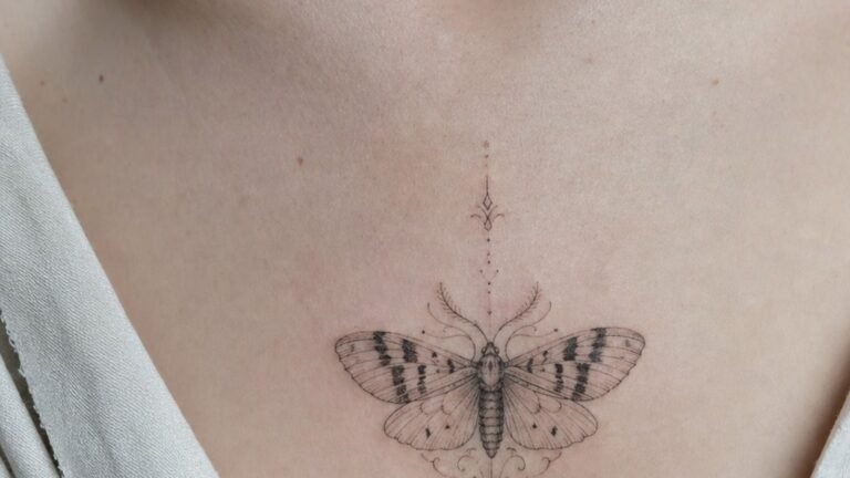 Tiger Moth Tattoo Ideas That Feel Dark, Soft, and Personal