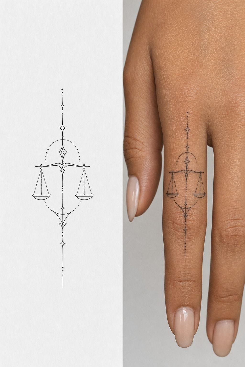 Balance Fine Line Tattoos On Your Fingers