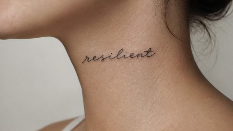 I Finally Chose Word Neck Tattoos, They Still Feel Like Me