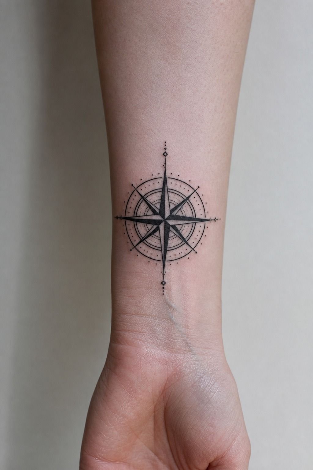 I Chose a Blackwork Compass for My Wrist