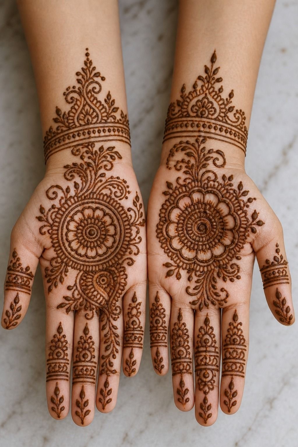 Balance Bold and Fine Henna Strokes