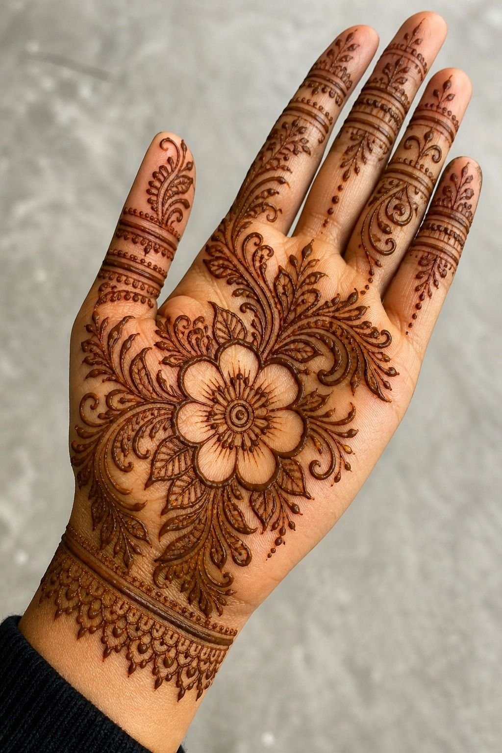 Leave Negative Skin Around a Floral Motif