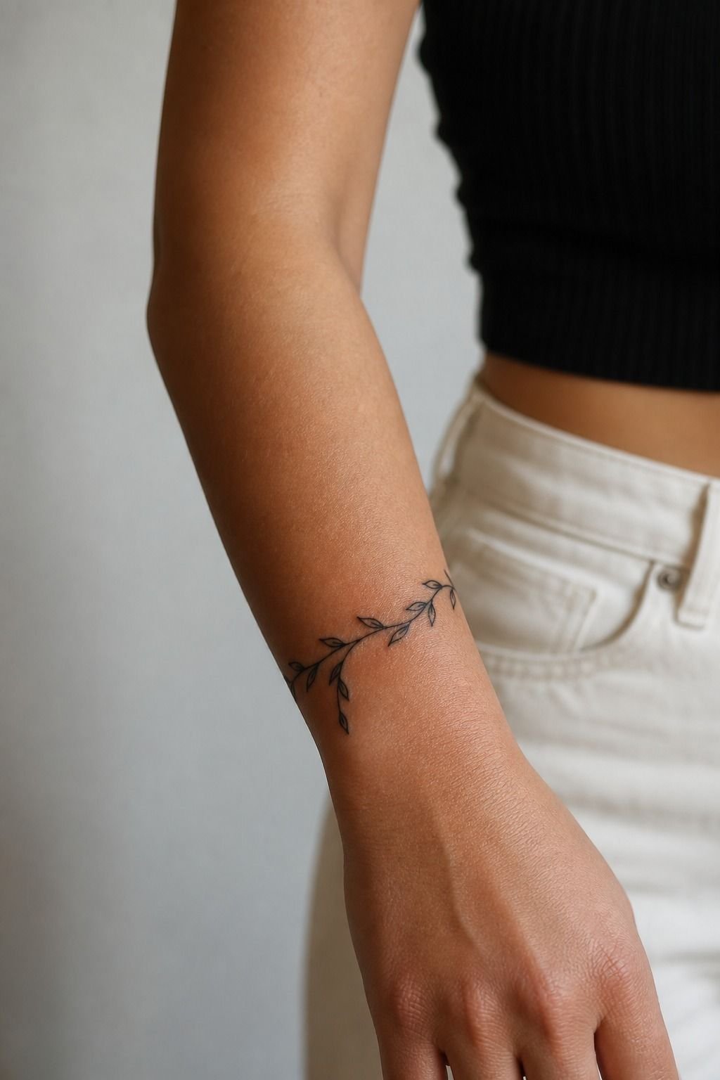 Around The Wrist Vine Tattoo