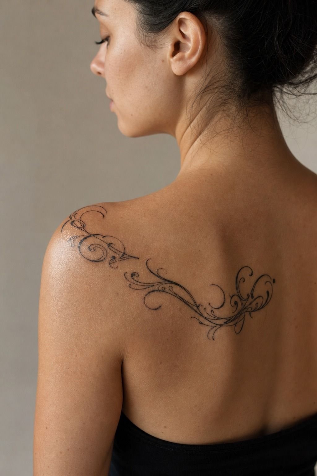 Place Your Last Name Beneath The Shoulder