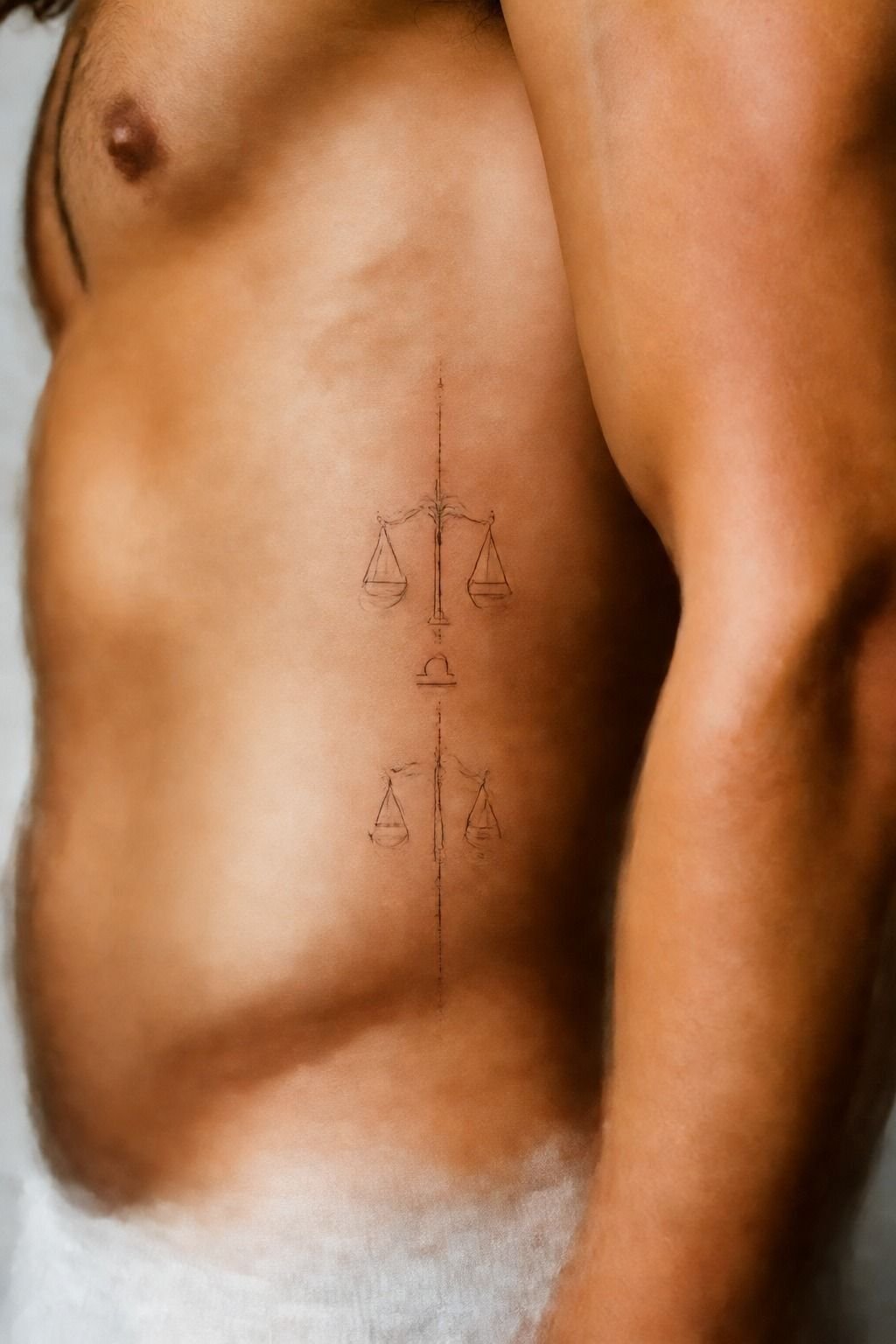 Matching Libra Zodiac Tattoos for Male Friends