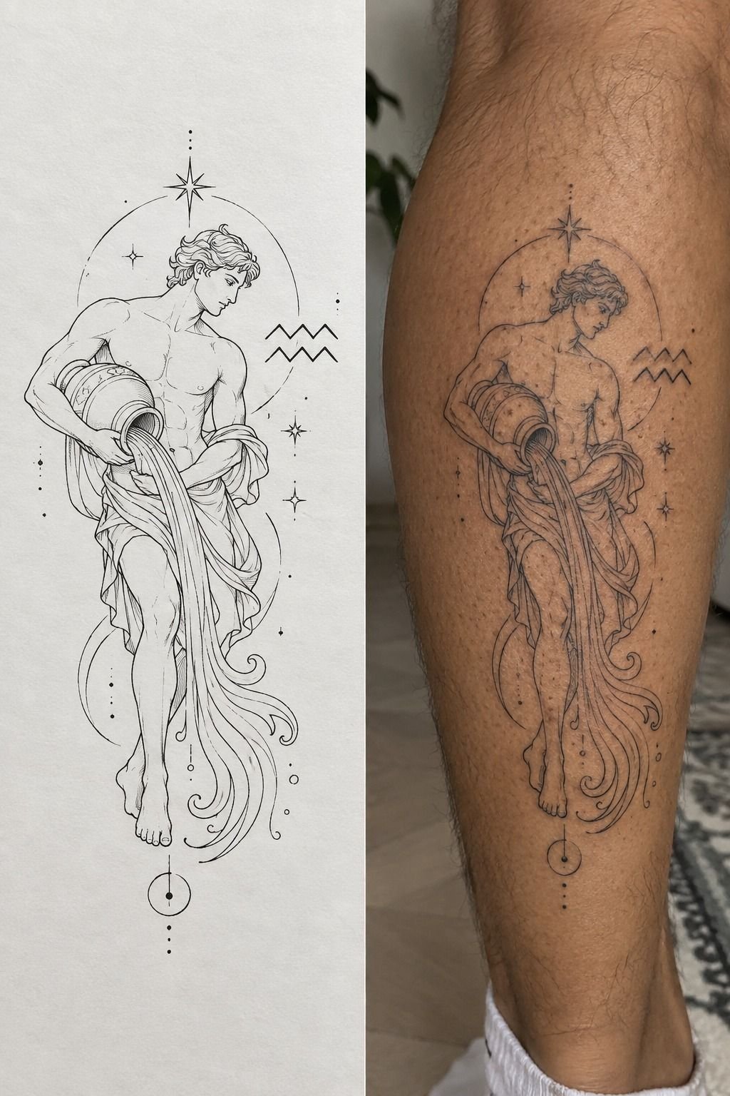 Test Pain Levels Before Choosing Placement: Which Zone Fits Your Aquarius Tattoo For Guys?