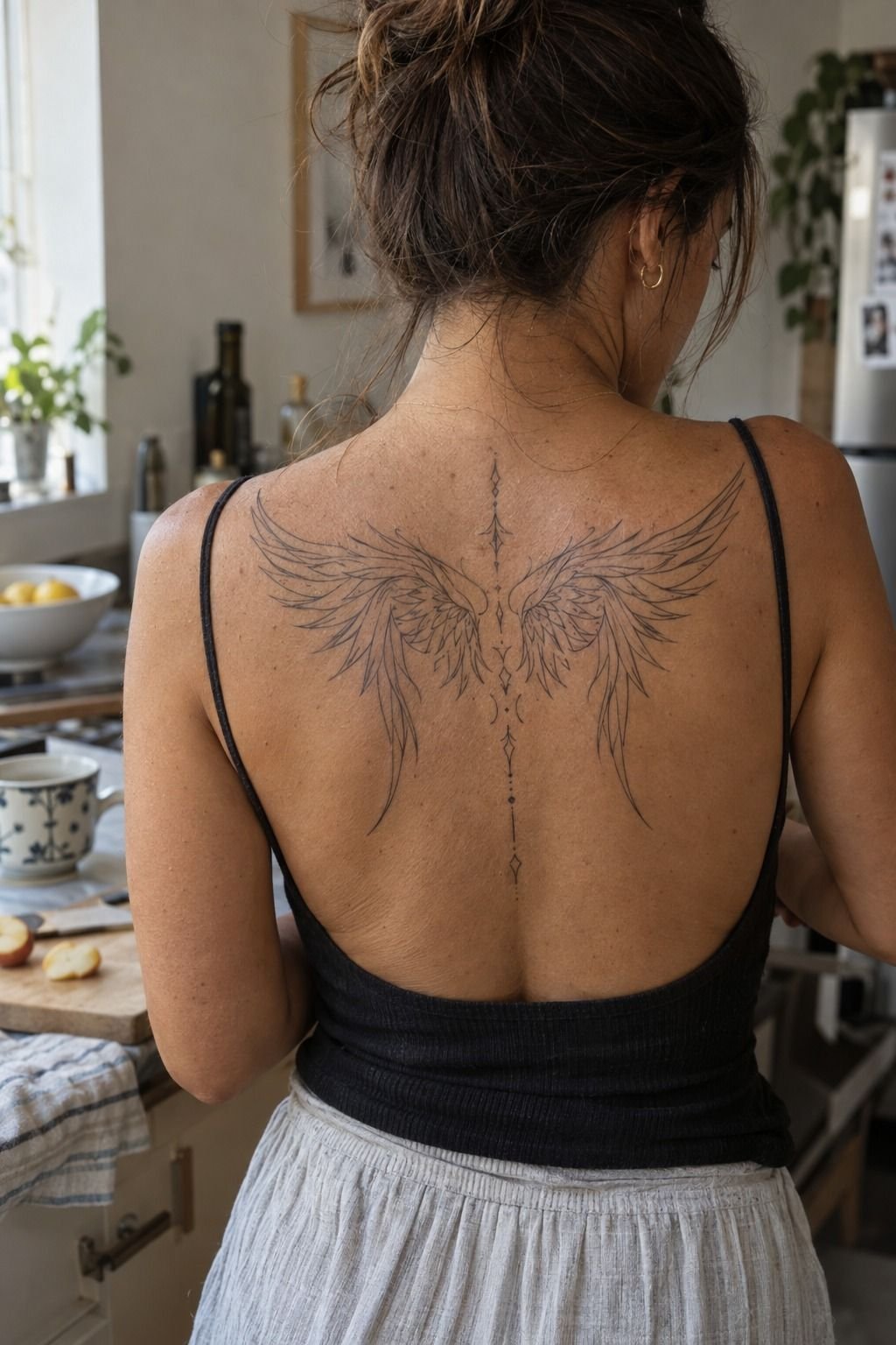 Build Fierce Winged Back Tattoos Around Symmetry