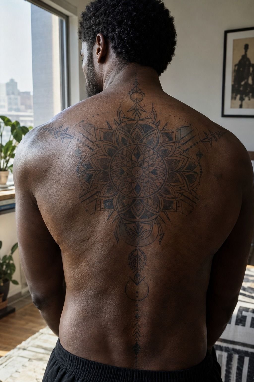 The Mandala Rule for Ornate Upper-Back Tattoos