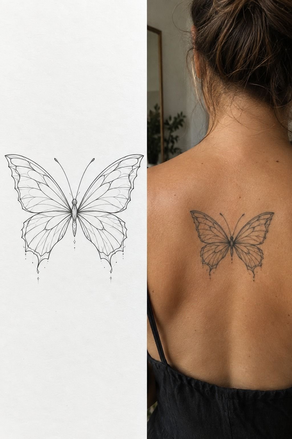 Between the Shoulder Blades: An Ethereal Butterfly