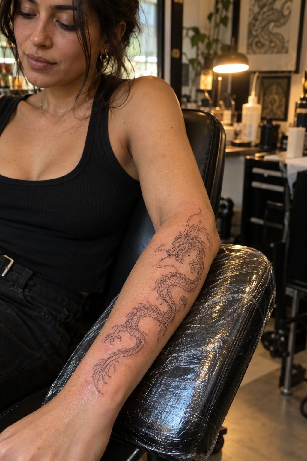 Place the Dragonfly Outline on Your Wrist