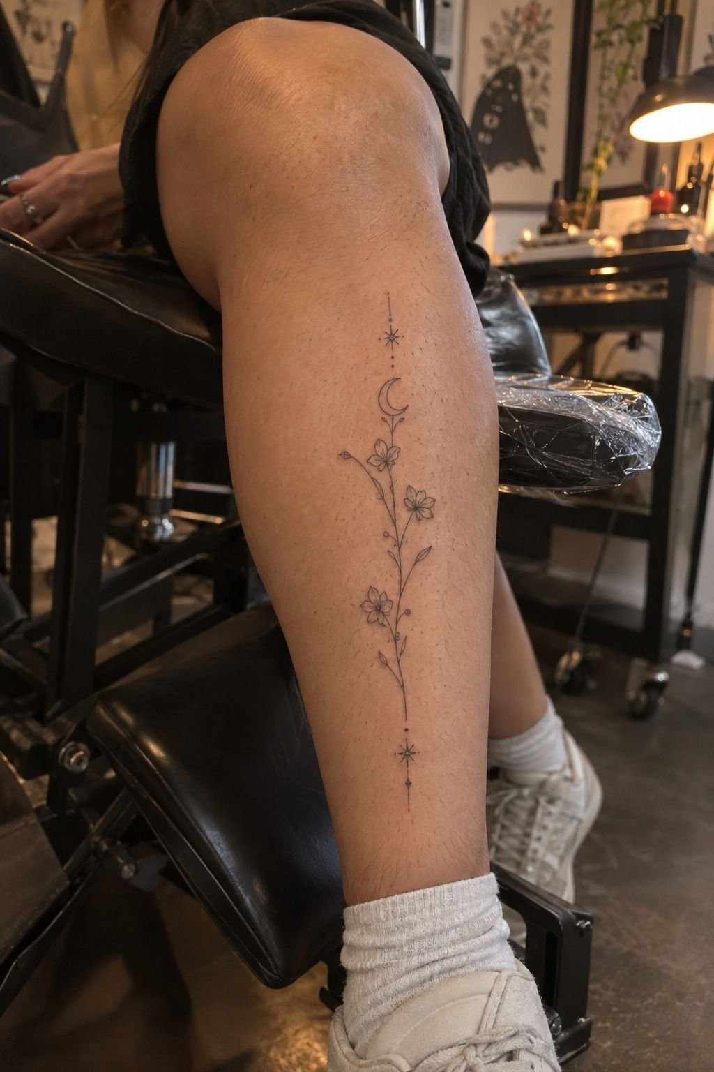 The Feminine Linework Settled Beautifully