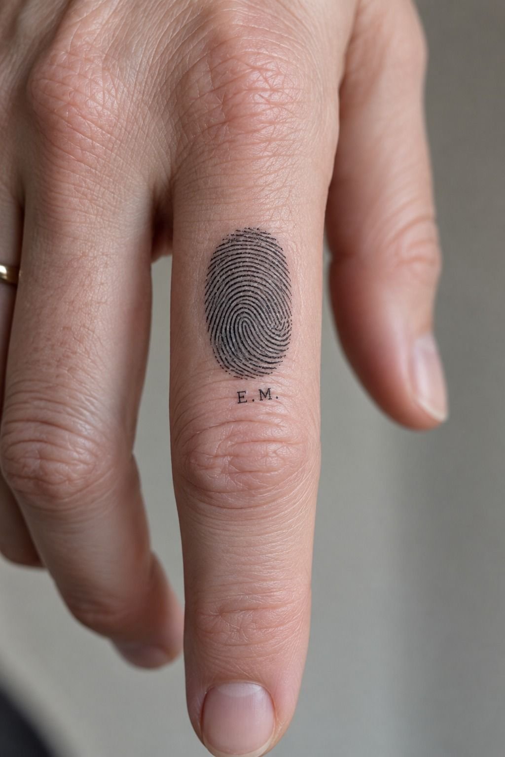 Add Initials Beneath A Fingerprint: The Letter Lockup