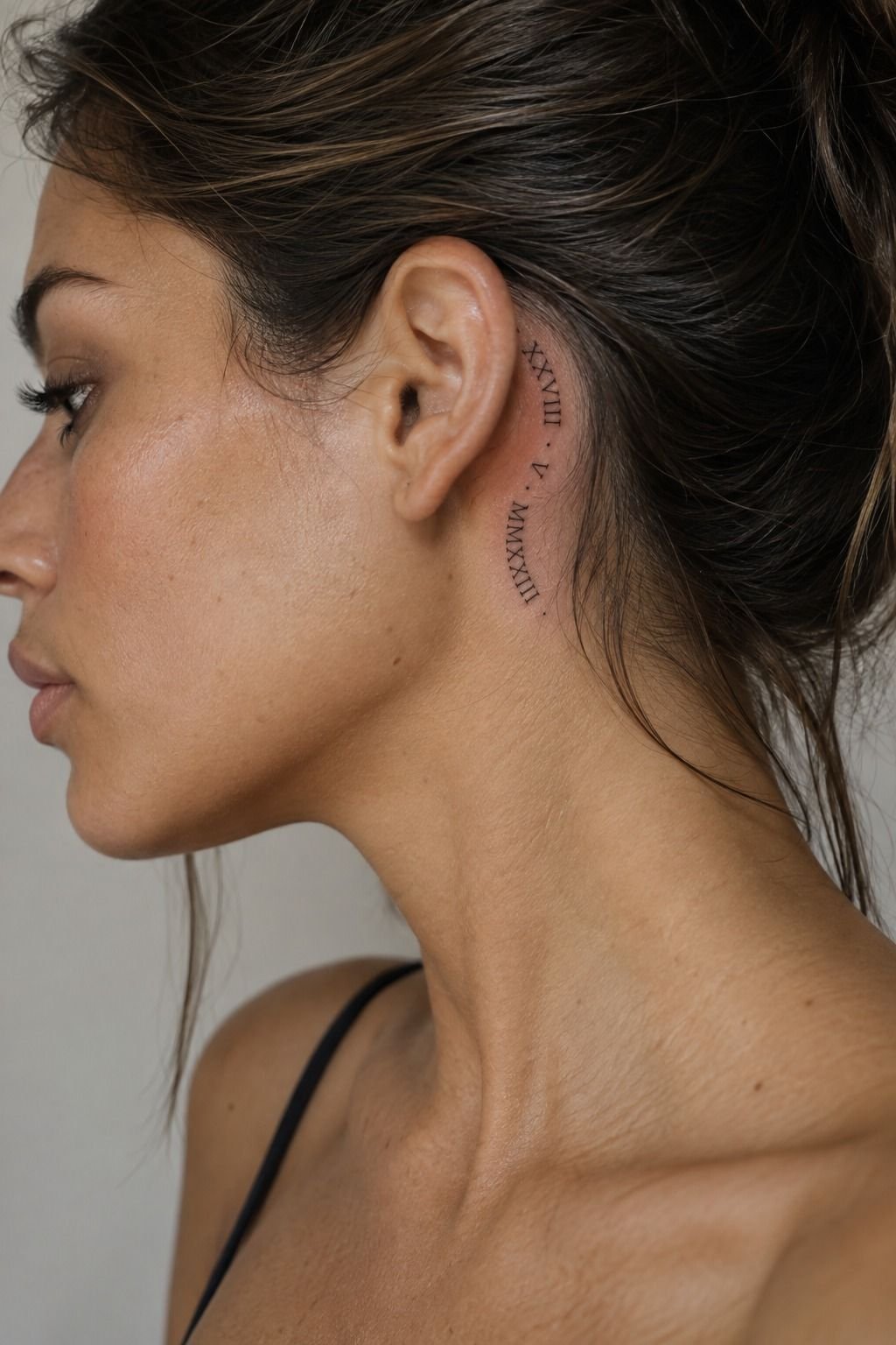 Matching Roman Numerals Behind the Ears
