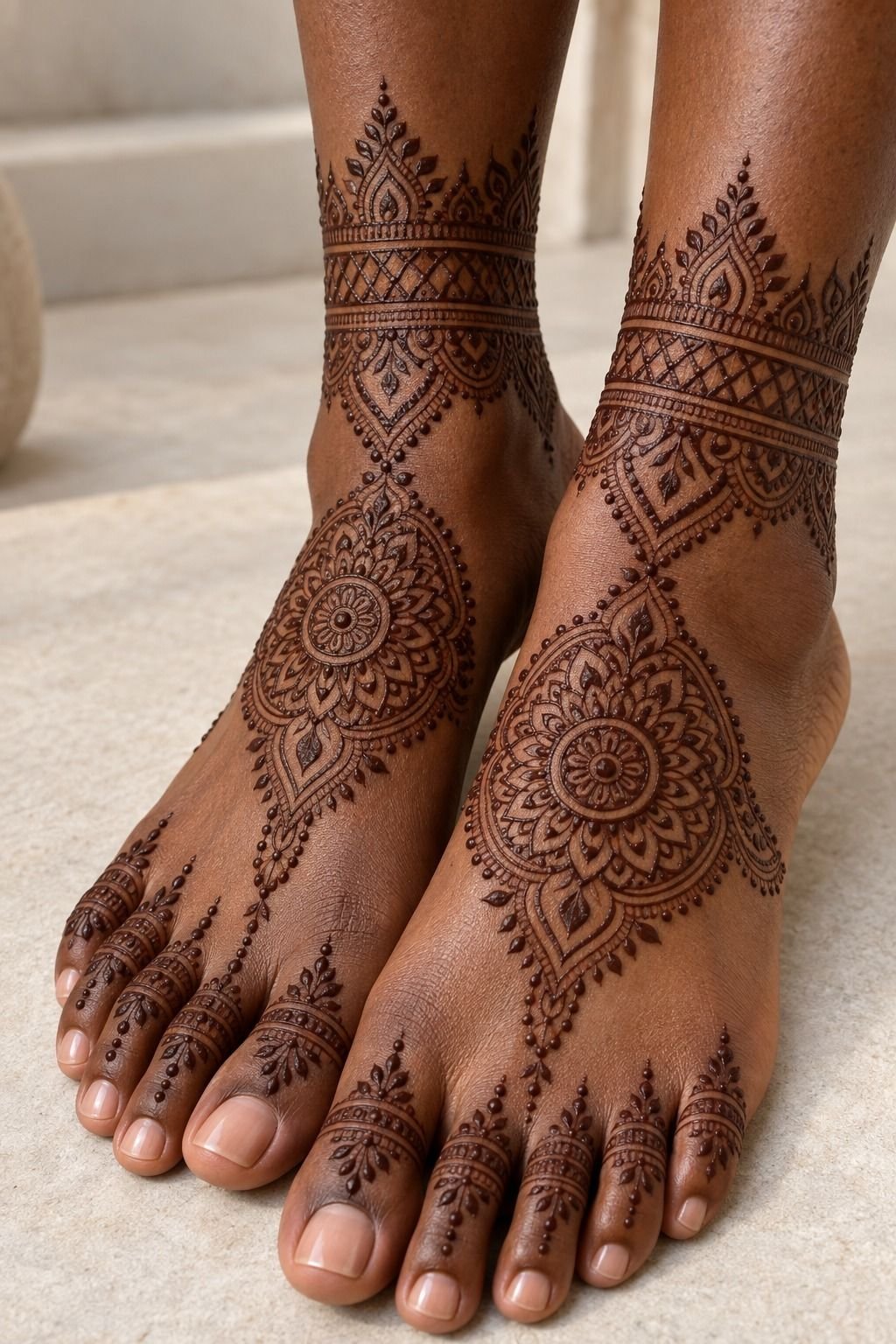 Edgy Blackwork Mehndi With Crisp Symmetry