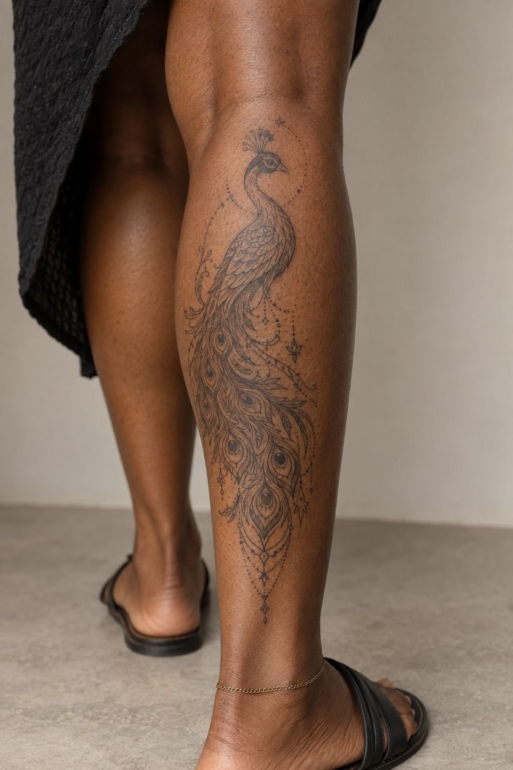 Build A Peacock Tattoo With Ornate Linework