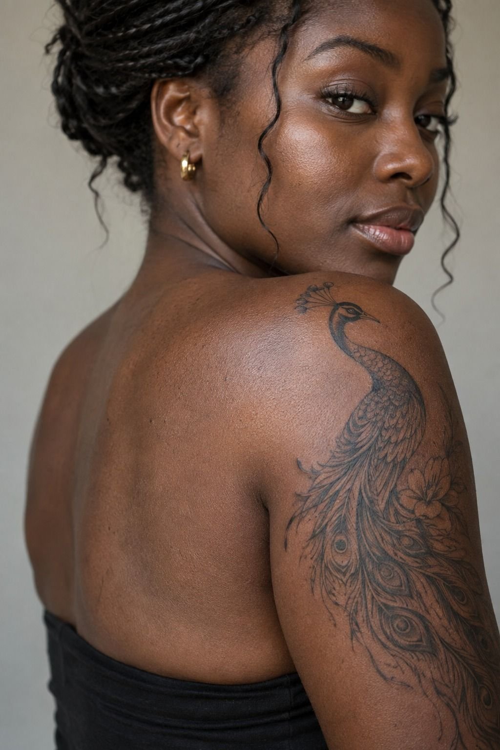 Personalize Peacock Tattoo Meaning Through Pose