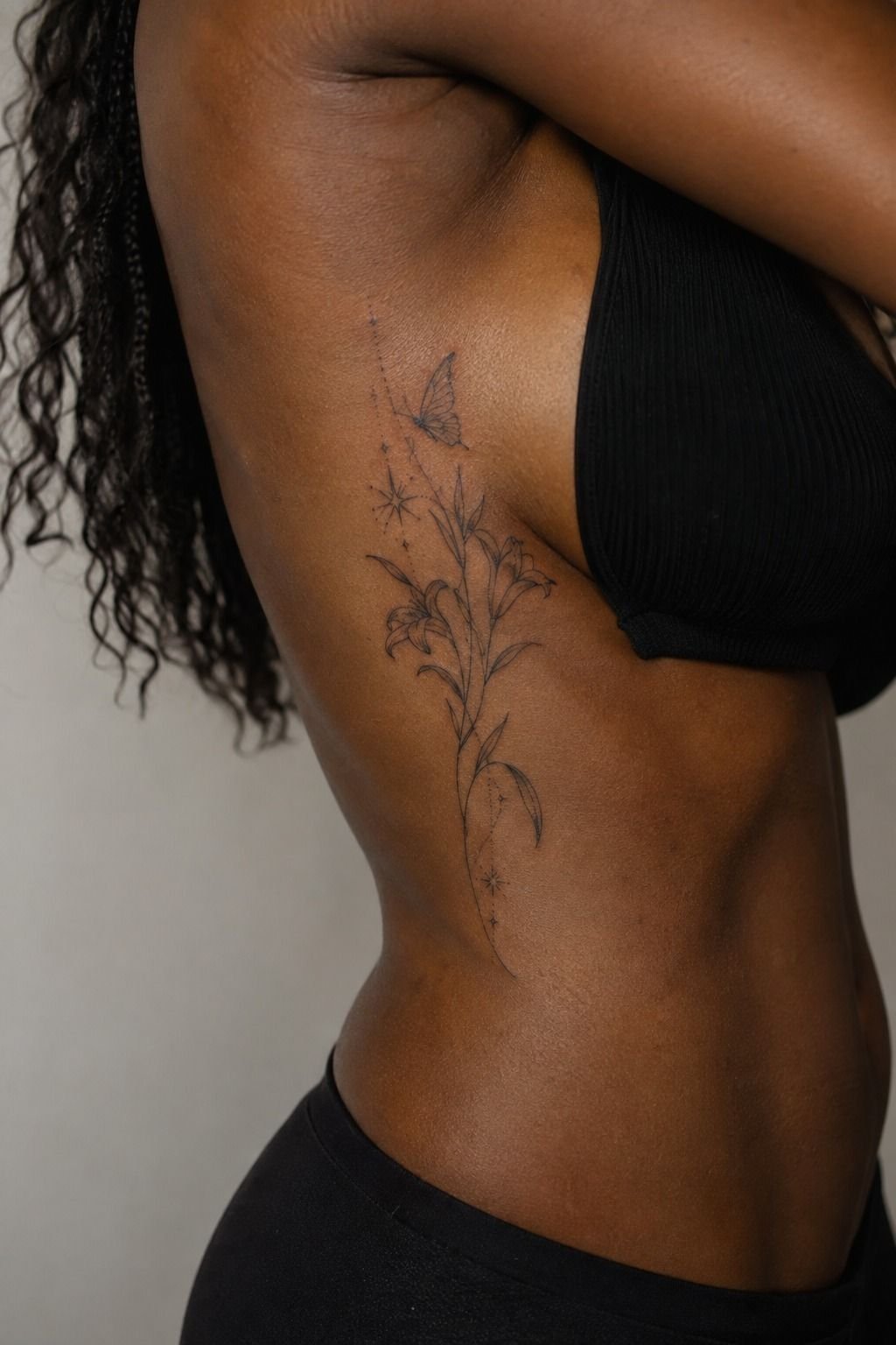 Rib Cage Side Boob Tattoos