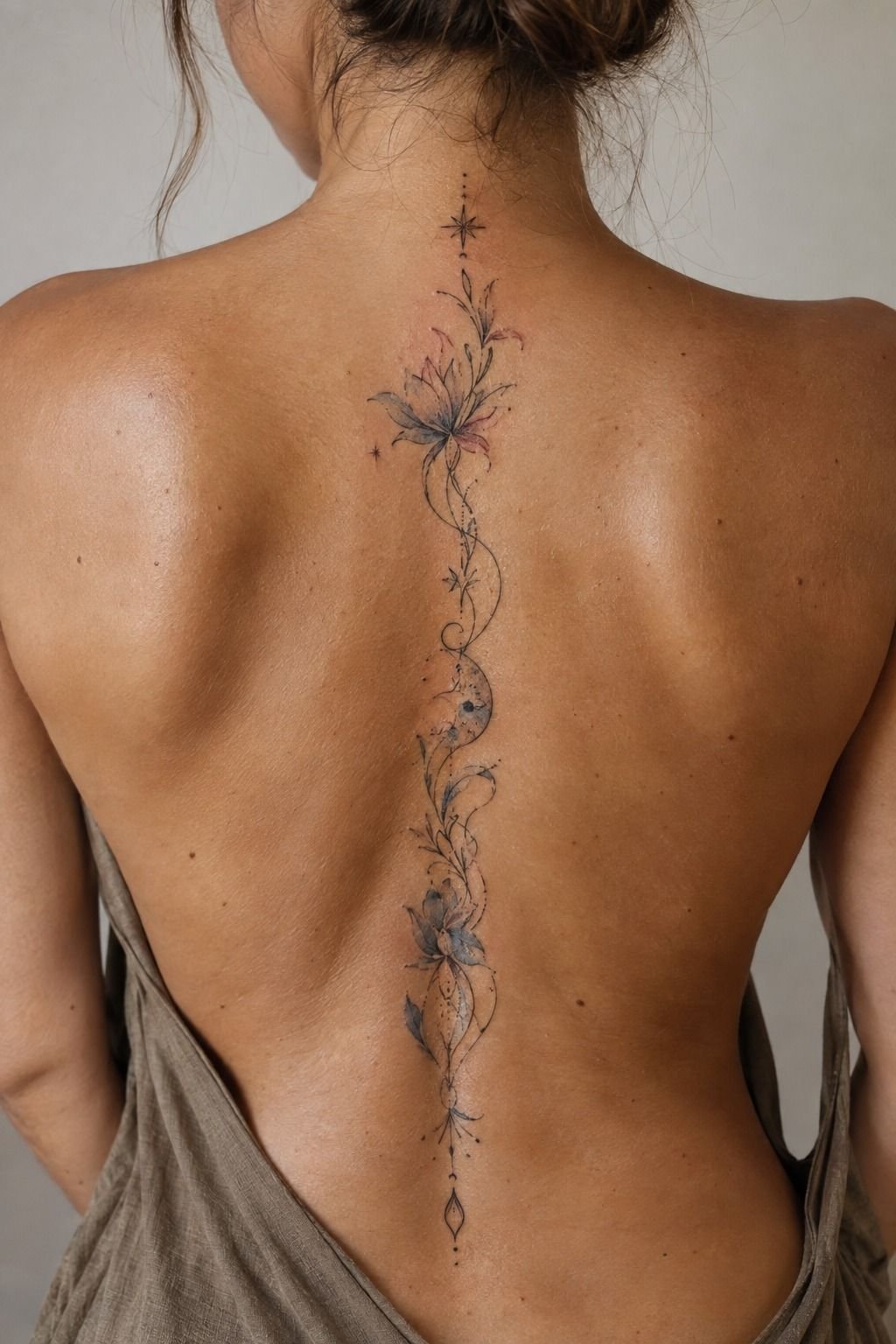 Wrap Fine Linework Down The Spine