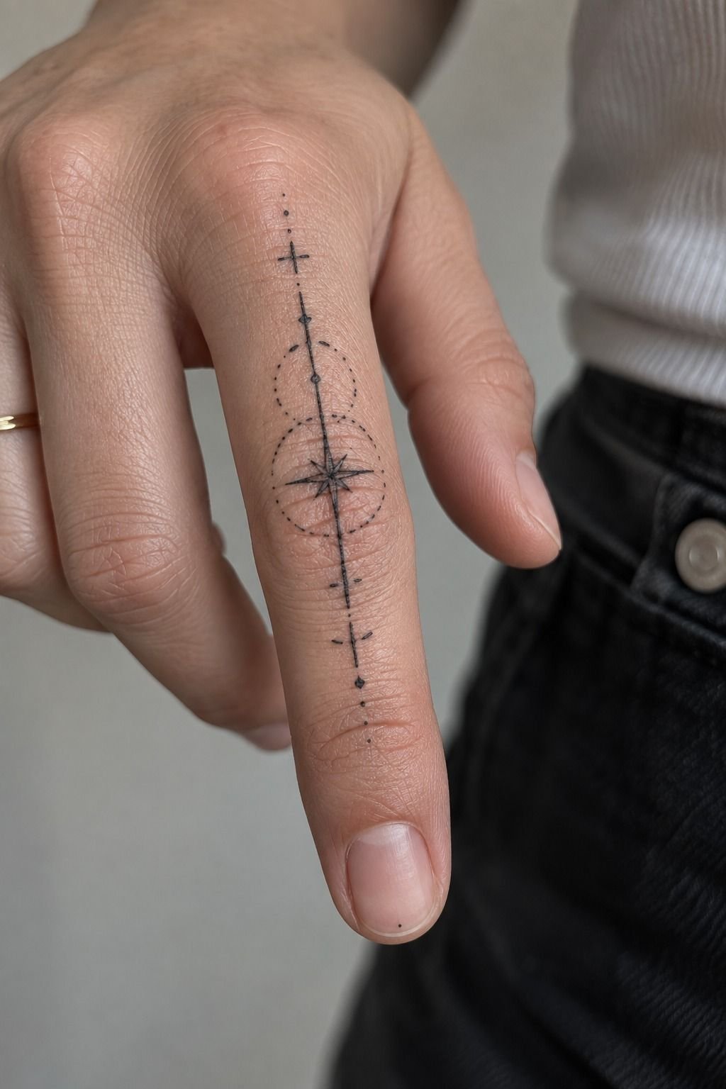 Sharp Typewriter Fonts for Finger Tattoos