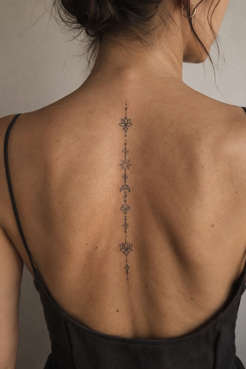 Sacred Lettering Designs Along the Spine (The Centerline Reading Rule)