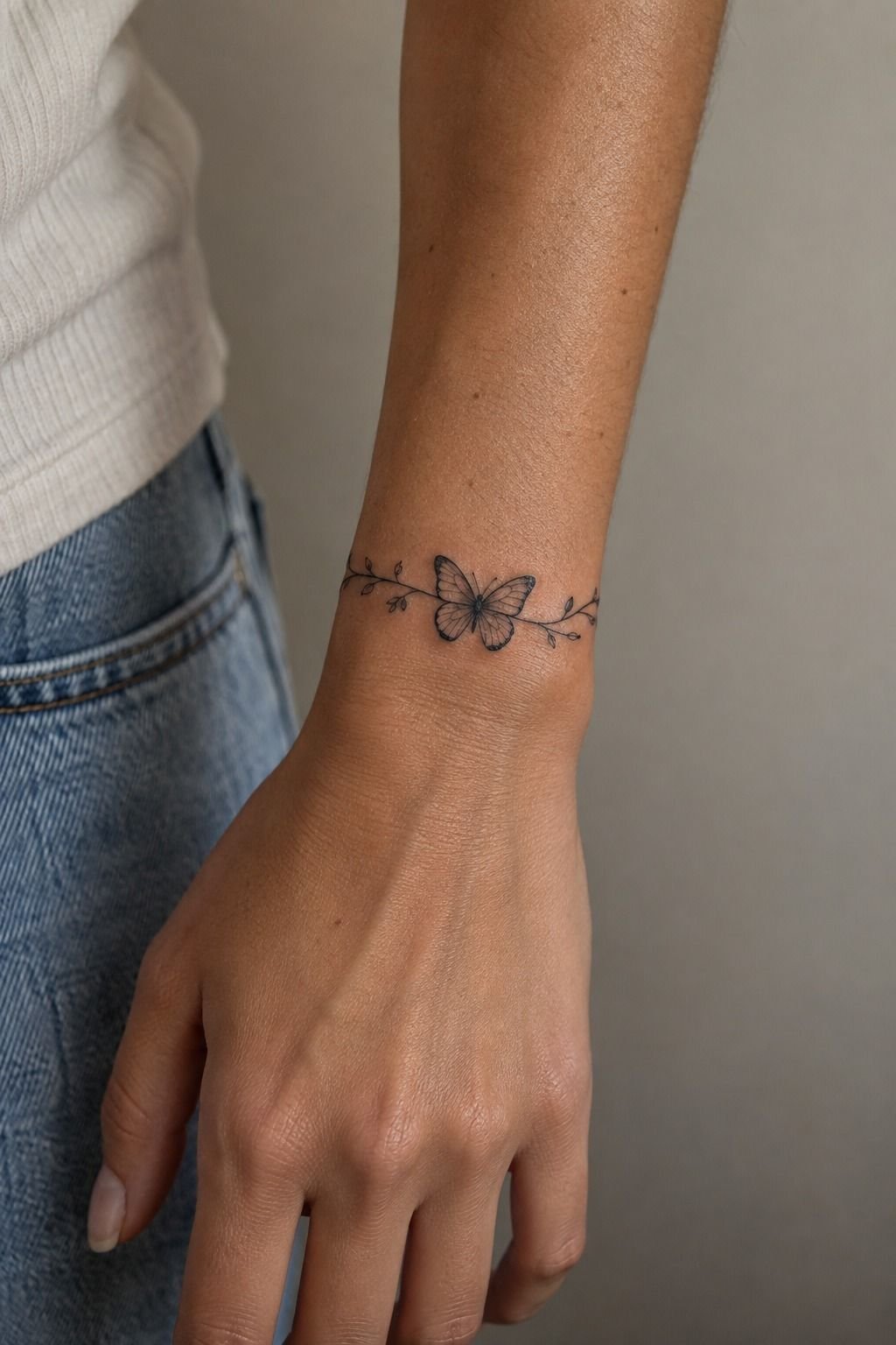 Wrap the Small Black Butterfly Wrist Tattoo Around Your Anatomy