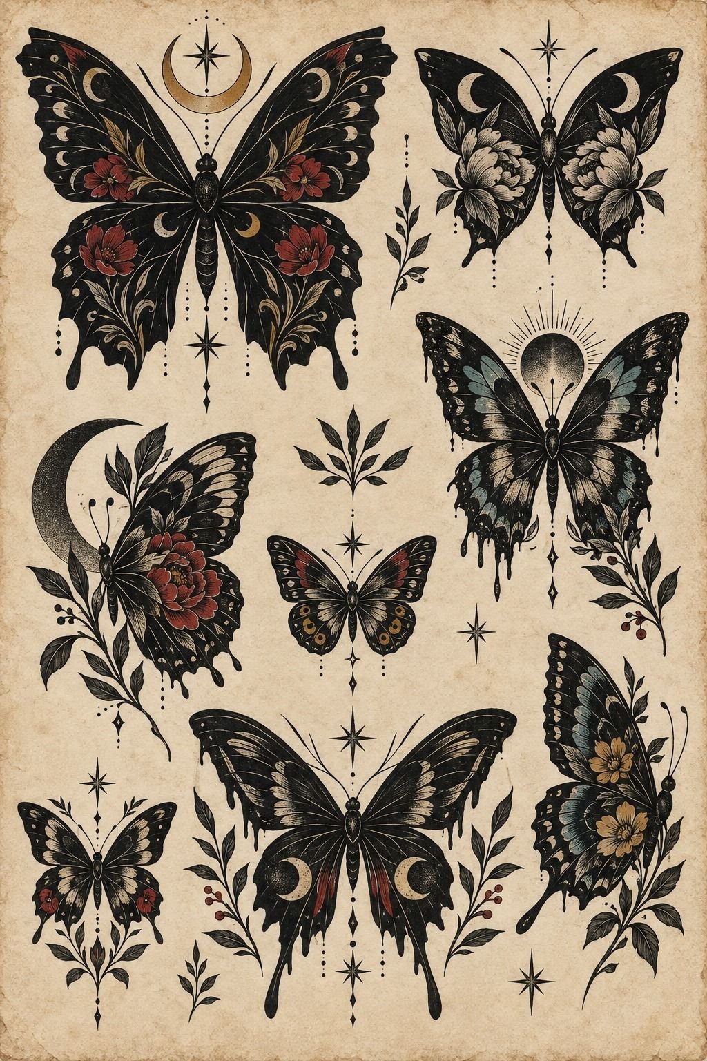 Build a Black Butterfly Tattoo Cover Up Design: Coverup Tattoo Ideas