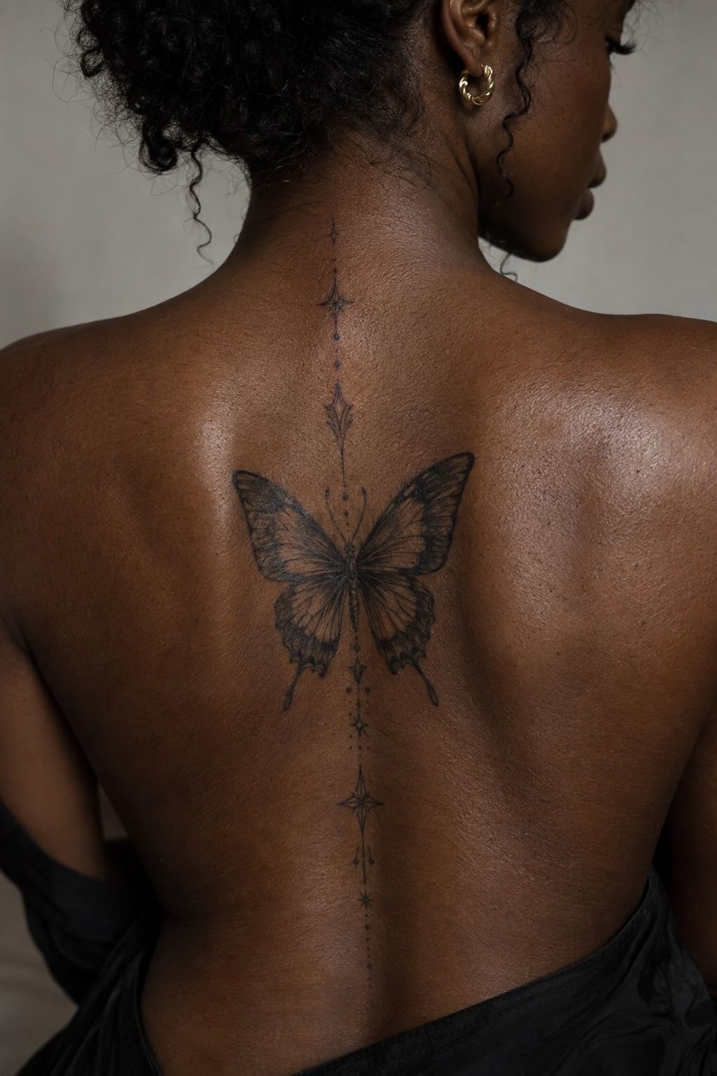 Shade a Realistic Black Butterfly Tattoo With the Three-Value Method