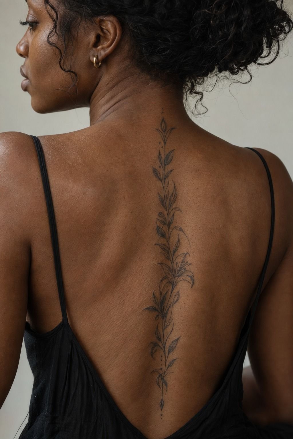 Combine Sharp Leaves With Soft Floral Curves: Leaves Over Extra Shading