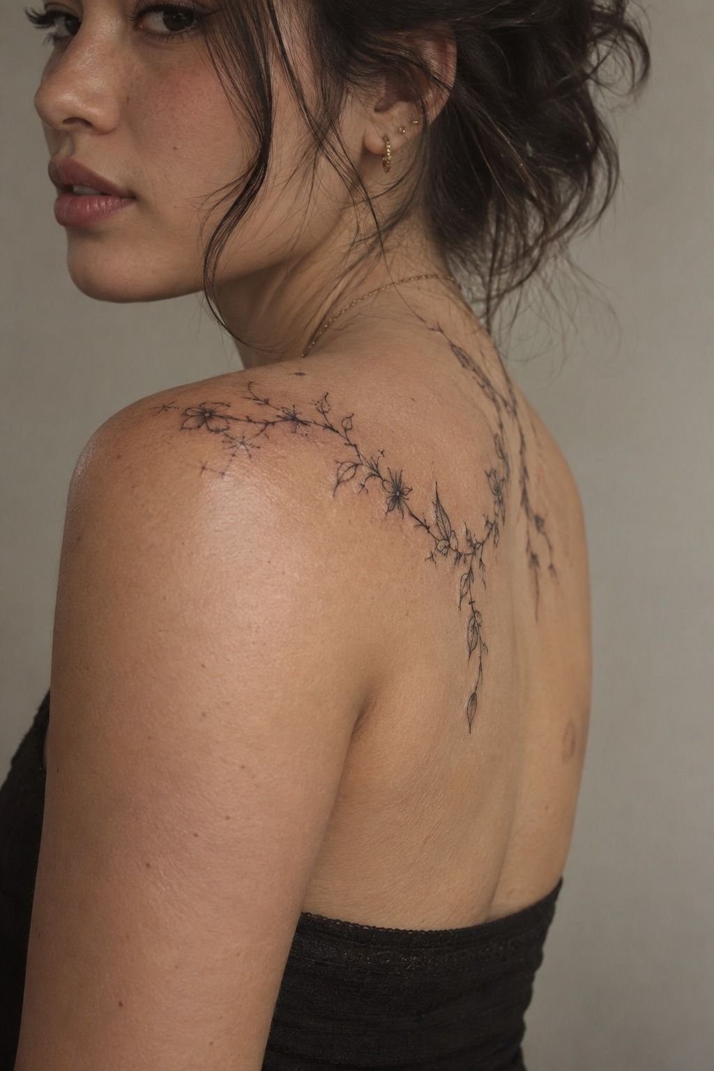 Keep Minimal Gothic Florals Small and Understated: The Small-Script Test