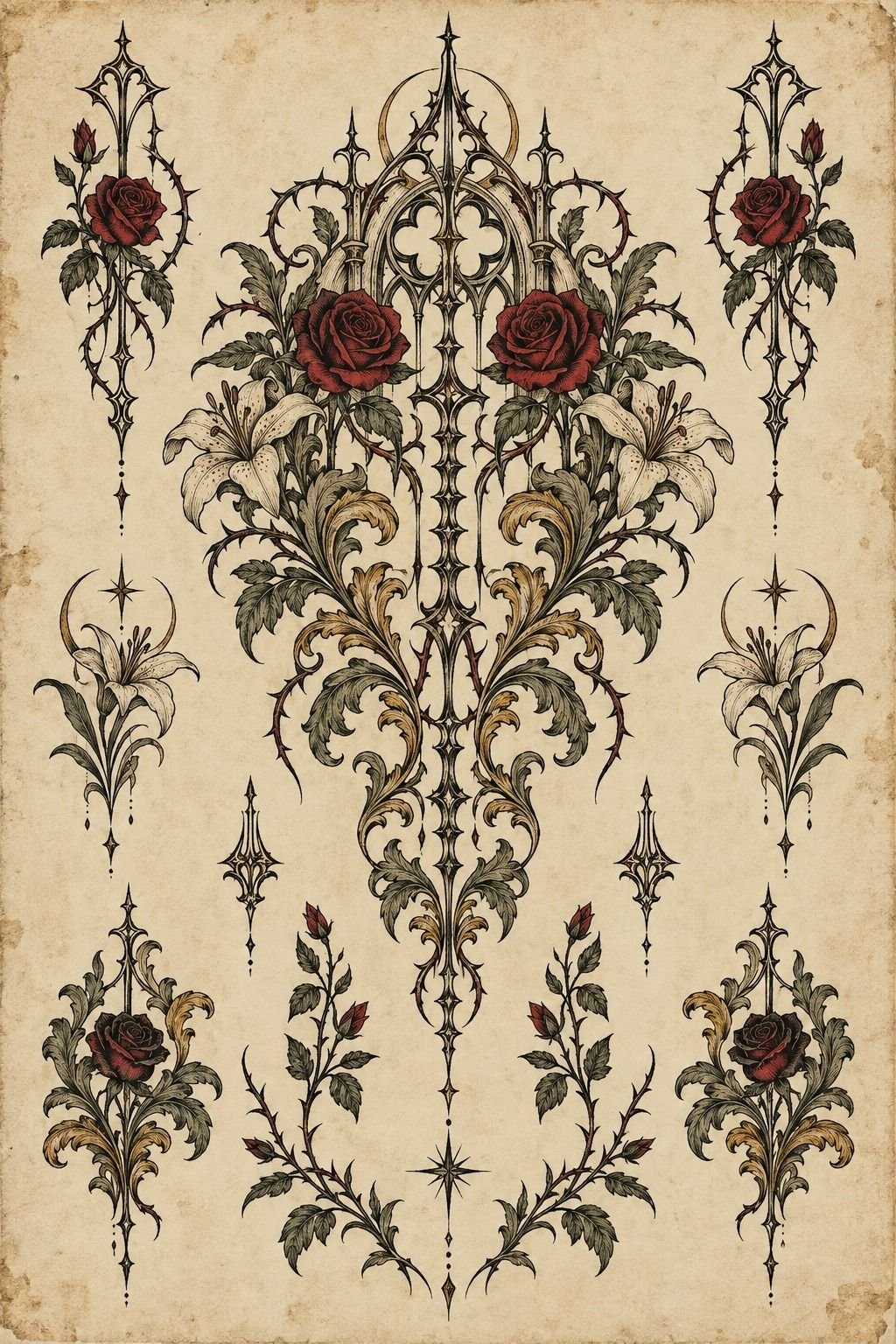 Build an Expressive Gothic Ornamental Back Piece