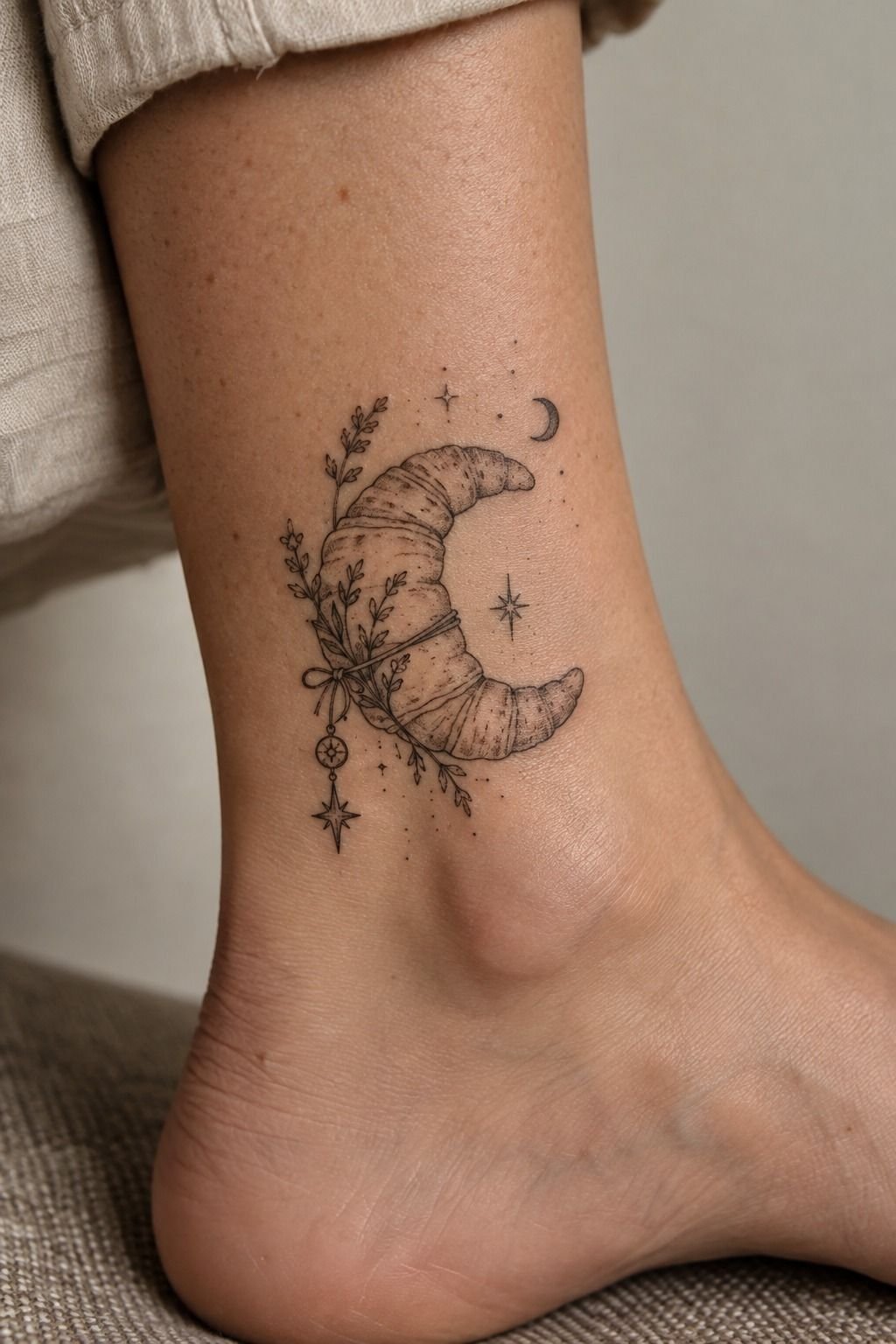 Croissant Lunaire Sorcière sur le Poignet