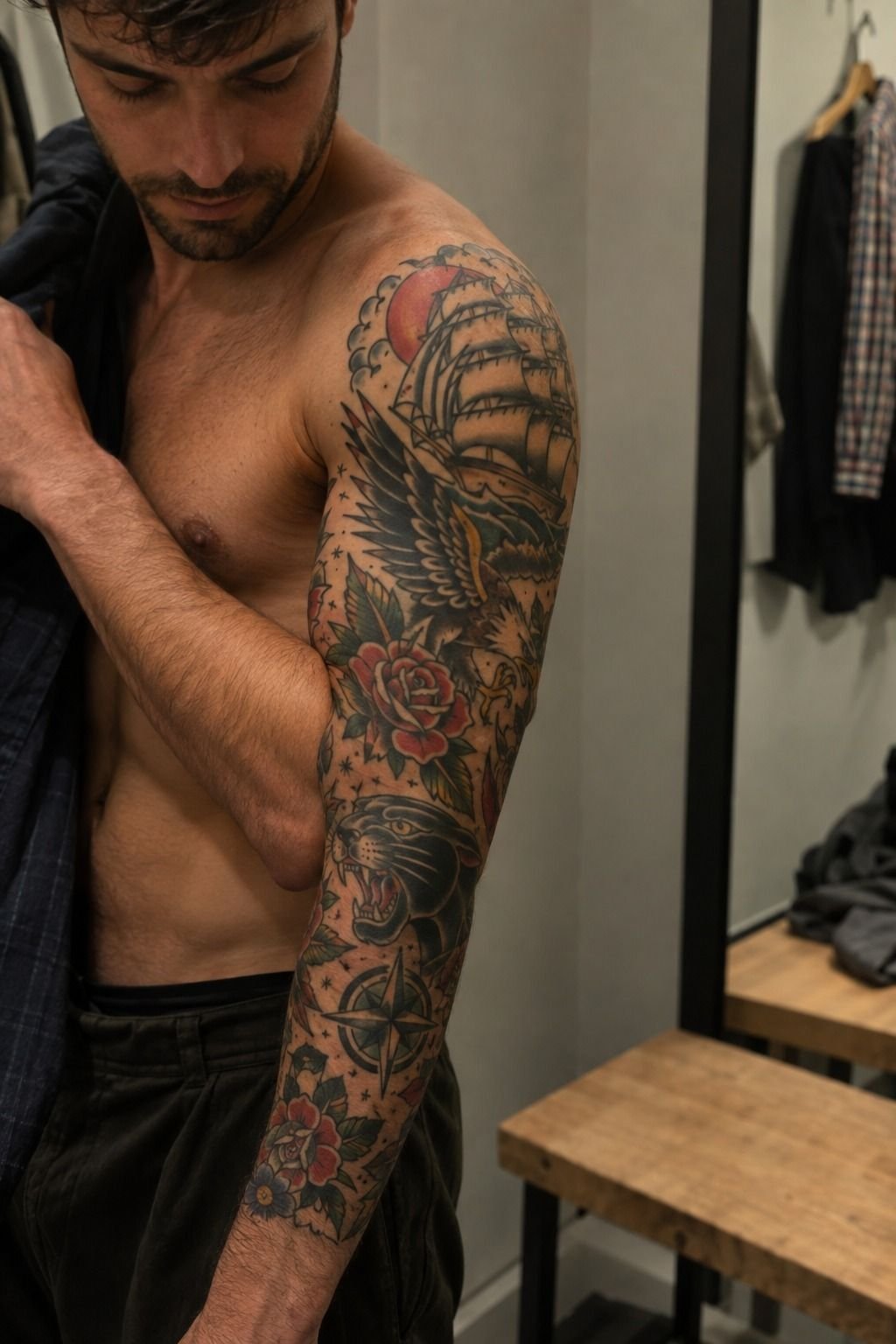 Curate a Vibrant Traditional Flash Sleeve