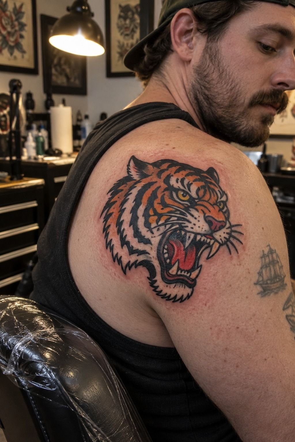 Watch an Ornate Tiger Head Take Shape
